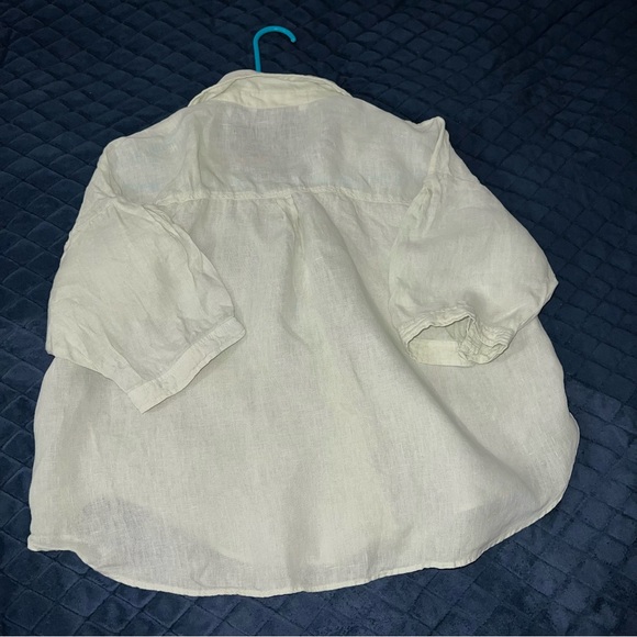 💜ZARA M/L cropped button down blouse - Picture 2 of 3
